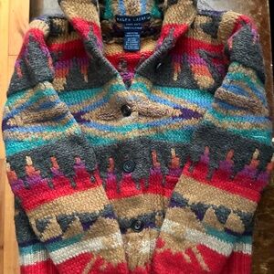 Ralph Lauren hand-knit south western cardigan (m/m)